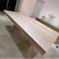 10 - Foot Solid Canadian White Oak Dining Table - Whatadeal Furniture