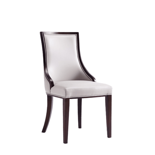 100 Grand Wood Vegan Leather Side chair - Whatadeal Furniture