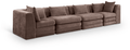 152" Chenille Ellerstay Modular 4 piece Sofa in Olive Green - Whatadeal Furniture