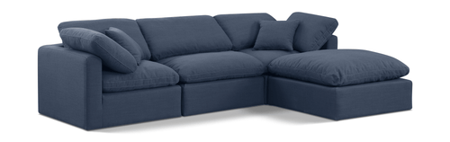 4 - Piece Beige Cloud Sectional Sofa - Whatadeal Furniture