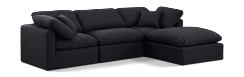 4 - Piece Beige Cloud Sectional Sofa - Whatadeal Furniture