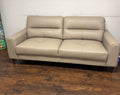 75" Abbot Taupe Leather Sofa - Whatadeal Furniture