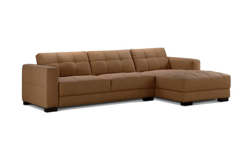 Abbysonn Top Grain Leather Sectional Sofa - Whatadeal Furniture