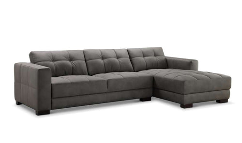 Abbysonn Top Grain Leather Sectional Sofa - Whatadeal Furniture