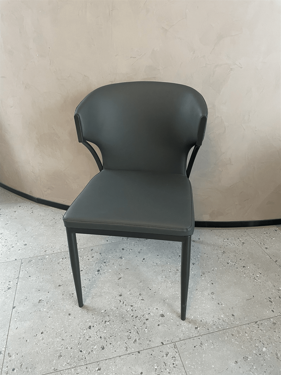 Arlos Light Grey Leatherette Dining Chair - Whatadeal Furniture