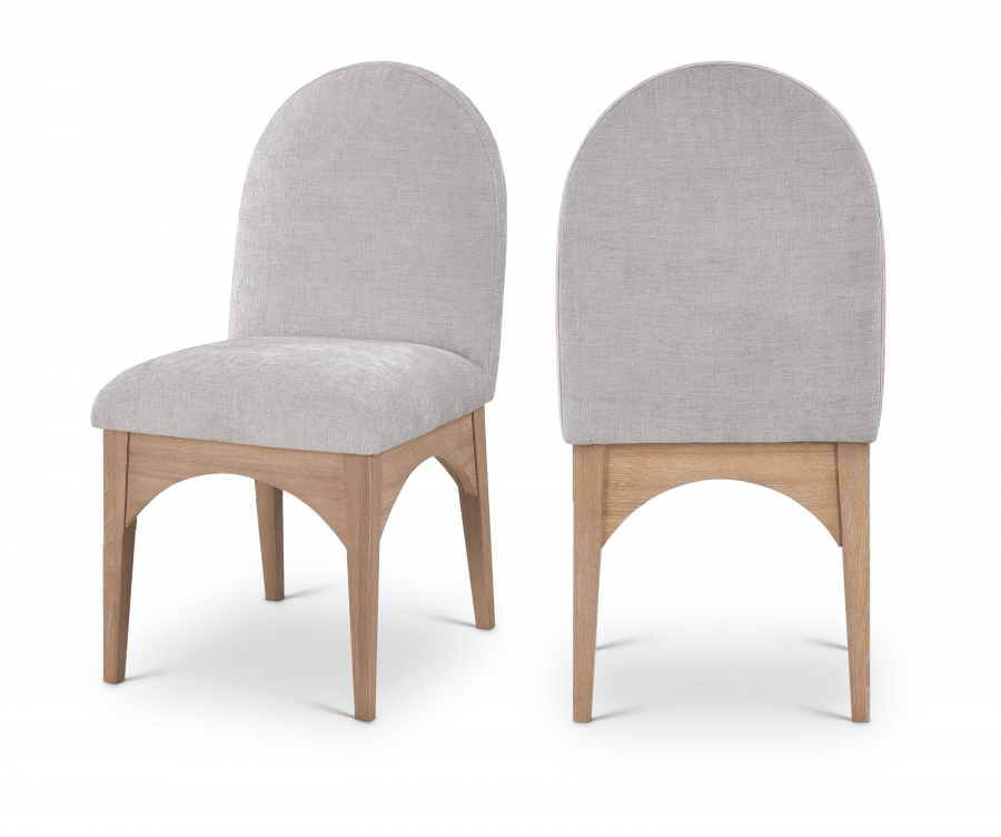 Astoria Grey Chenille Upholstered Dining Side Chair - Whatadeal Furniture