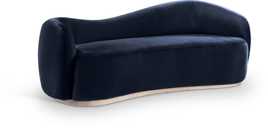 Augusta 92.5" Curved Performance velvet Sofa available in many colors - Whatadeal Furniture