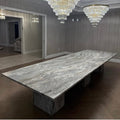 Custom Marble Table 14' Feet Long x 54" inches wide - Whatadeal Furniture