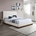 Emmet Smith Chenille Upholstered Bed - Whatadeal Furniture