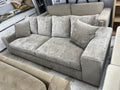 100" Taupe Chenille Sofa (Custom Any Fabric)