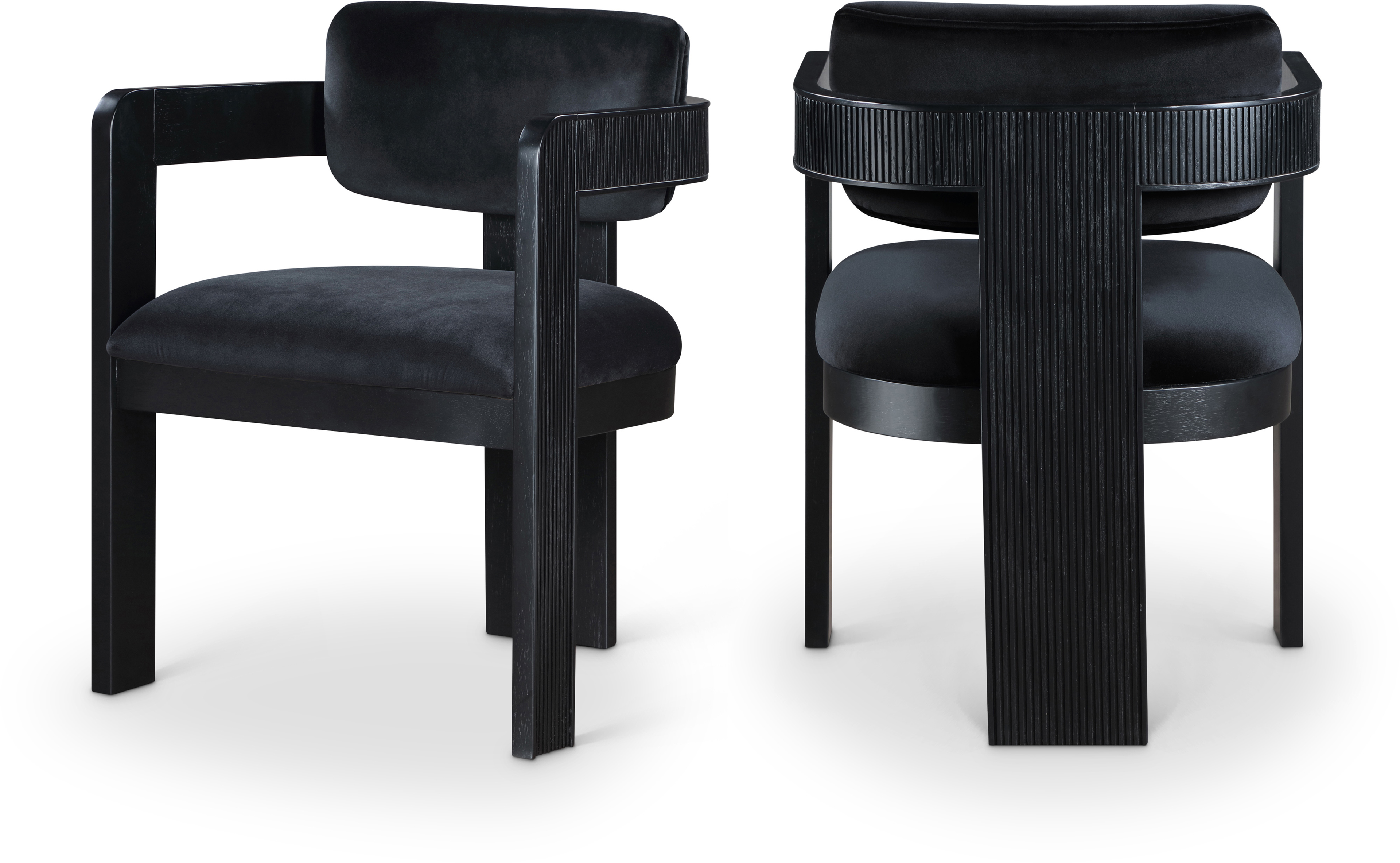 Sasa Velvet Upholstered Wood Dining Chair