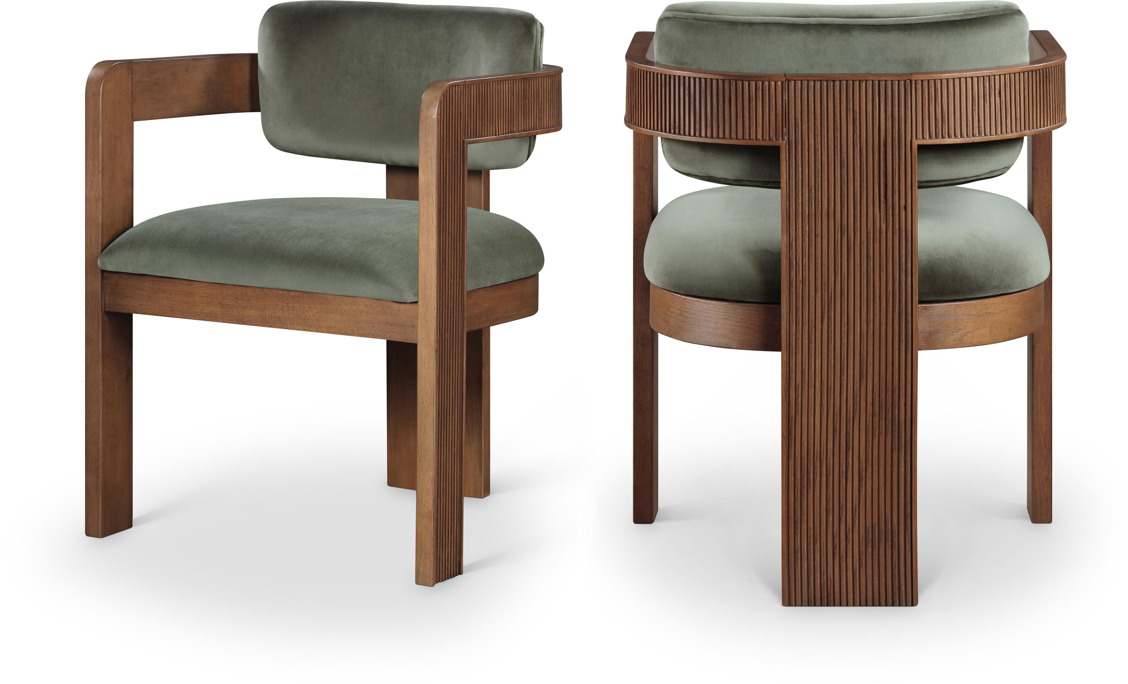 Sasa Velvet Upholstered Wood Dining Chair