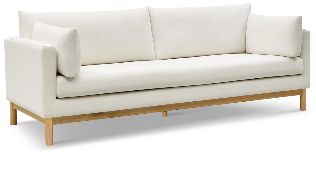 Langham 89.5" Linen Textured Fabric Sofa