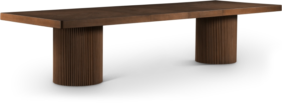 Solid Wood & Oak Veneer Extendable Dining Table
