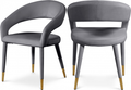 Destiny Curved Velvet Dining Chair