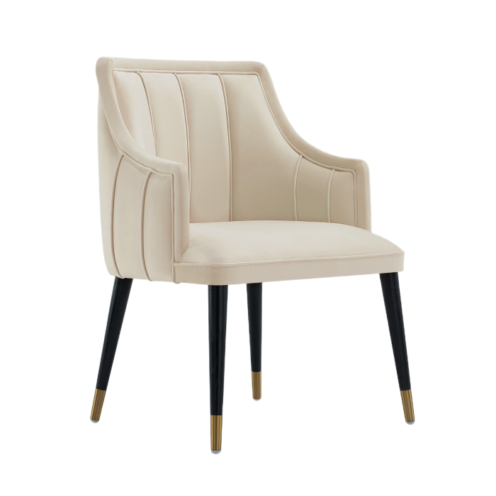 Edna's Wood Arm Chair in Light Grey