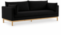 Langham 89.5" Linen Textured Fabric Sofa - Whatadeal Furniture