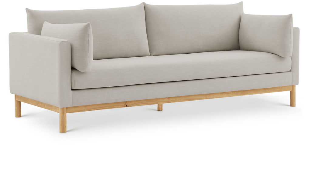 Langham 89.5" Linen Textured Fabric Sofa - Whatadeal Furniture