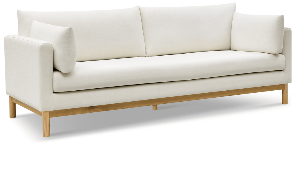 Langham 89.5" Linen Textured Fabric Sofa - Whatadeal Furniture