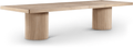 Linda 96" - 144" Solid Wood & Oak Veneer Extendable Dining Table - Whatadeal Furniture
