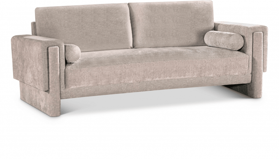 Madeline 89" Chenille Grey Sofa - Whatadeal Furniture
