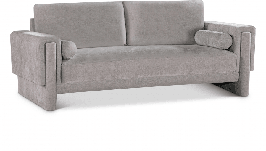 Madeline 89" Chenille Grey Sofa - Whatadeal Furniture