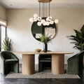 Messina Oval Travertine Dining Table - Whatadeal Furniture