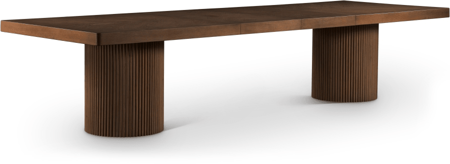 Solid Wood & Oak Veneer Extendable Dining Table - Whatadeal Furniture