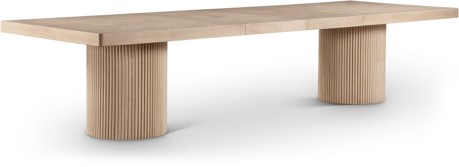 Solid Wood & Oak Veneer Extendable Dining Table - Whatadeal Furniture