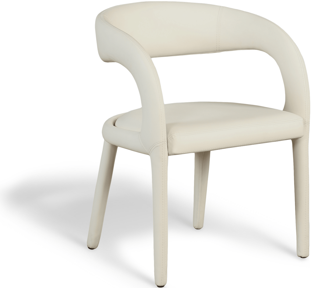 Sylvester Vegan Leather Upholstered Dining Chair - Whatadeal Furniture