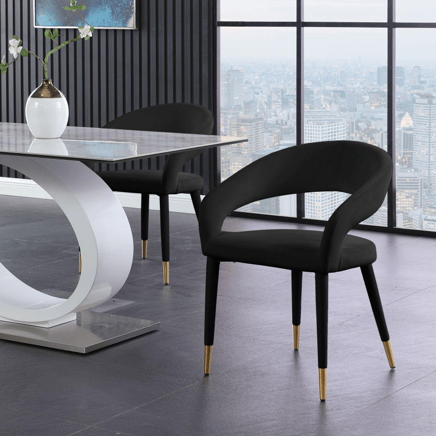 Sylvester Vegan Leather Upholstered Dining Chair - Whatadeal Furniture